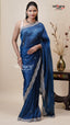 Blue Tissu Fancy Saree with Blouse