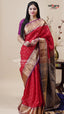 Red Pattu Traditional Saree for Party Wear