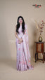 Multi Colour Tusser Fancy Saree for Sangeet Nights