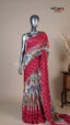 Multi Colour Georgette Fancy Saree for Anniversary Gifting