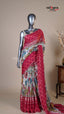Multi Colour Georgette Fancy Saree for Anniversary Gifting