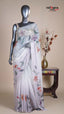 Grey Crush Fancy Saree for Festive Parties