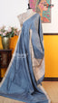 Blue Tusser Saree | Fancy Ethnic Wear Saree | Vayyaarie Sarees