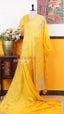 Yellow Fancy Saree | Designer Ethnic Wear Saree | Vayyaarie Sarees
