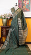 Bottle Green Semi Dupion Silk Saree | Fancy Ethnic Wear Saree | Vayyaarie Sarees