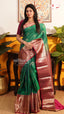 Green Pattu Saree | Traditional Ethnic Saree | Vayyaarie Sarees