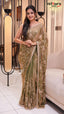 Mehendi Green Chiffon Saree | Fancy Ethnic Wear Saree | Vayyaarie Sarees