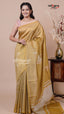 Mehendi Green Tissue Saree for Festive Wear