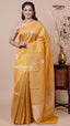Tissue Saree in Gold for Evening Wear