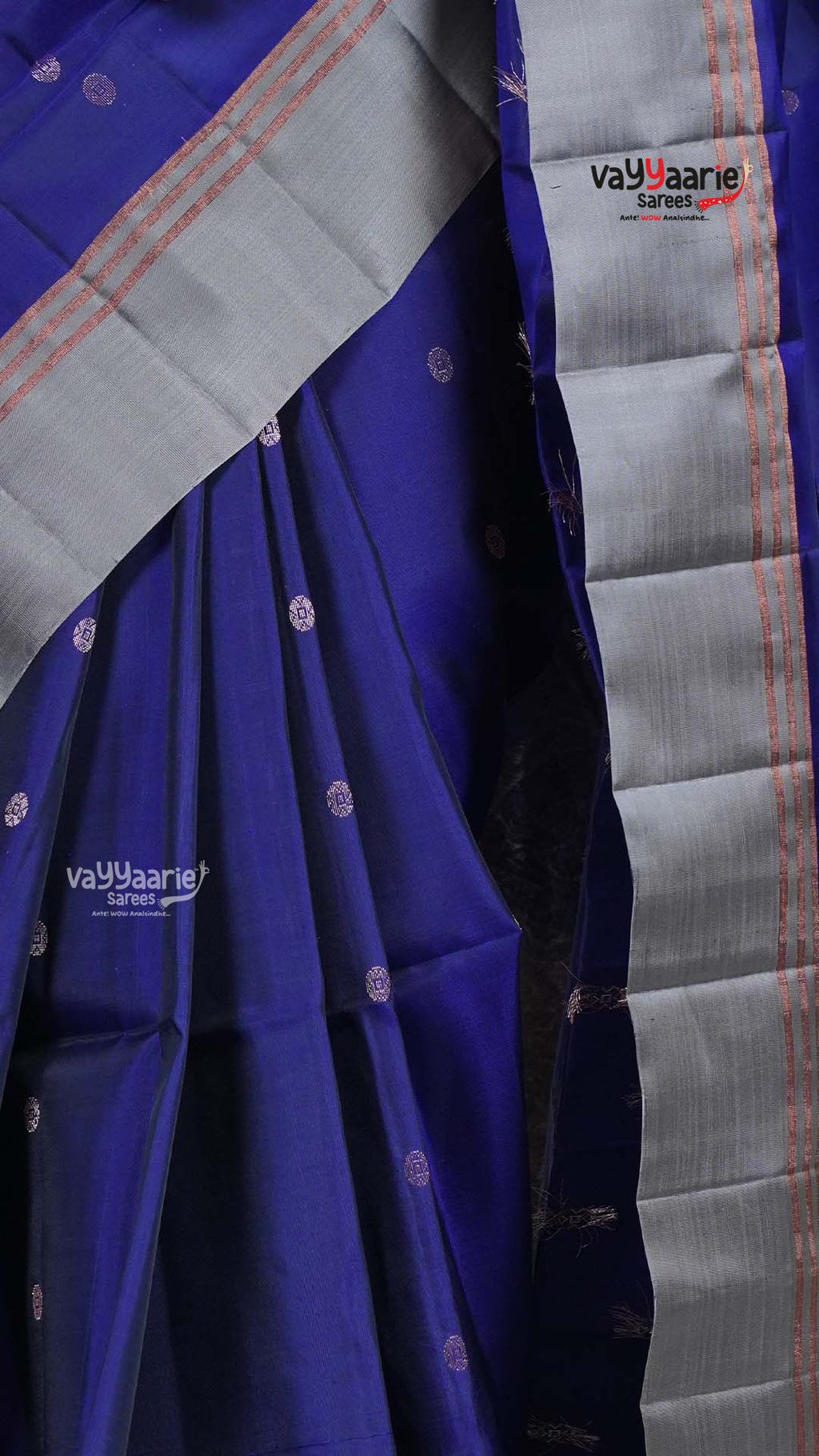 Violet Pattu Saree with Kalamkari Art Prints | Graceful Festive Wear Saree | Vayyaarie Sarees