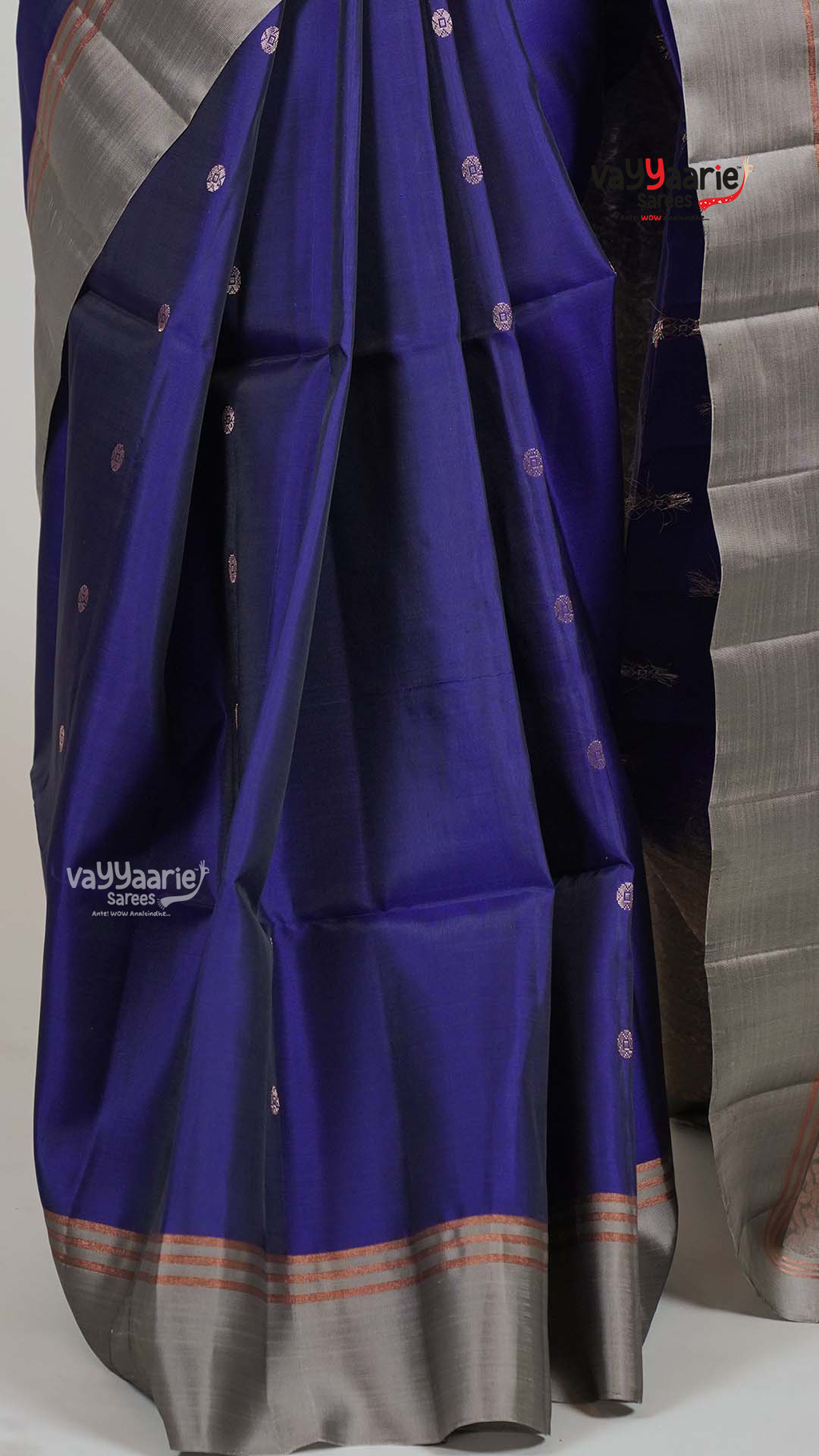 Violet Pattu Saree with Kalamkari Art Prints | Graceful Festive Wear Saree | Vayyaarie Sarees