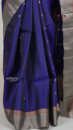Violet Pattu Saree with Kalamkari Art Prints | Graceful Festive Wear Saree | Vayyaarie Sarees