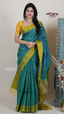 Rama Green Pattu Saree with Kalamkari Art Prints | Classic Ethnic Wear Saree | Vayyaarie Sarees