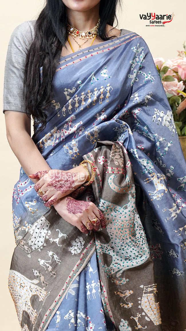 Dola Silk Saree for Wedding Guest Wear Main Image