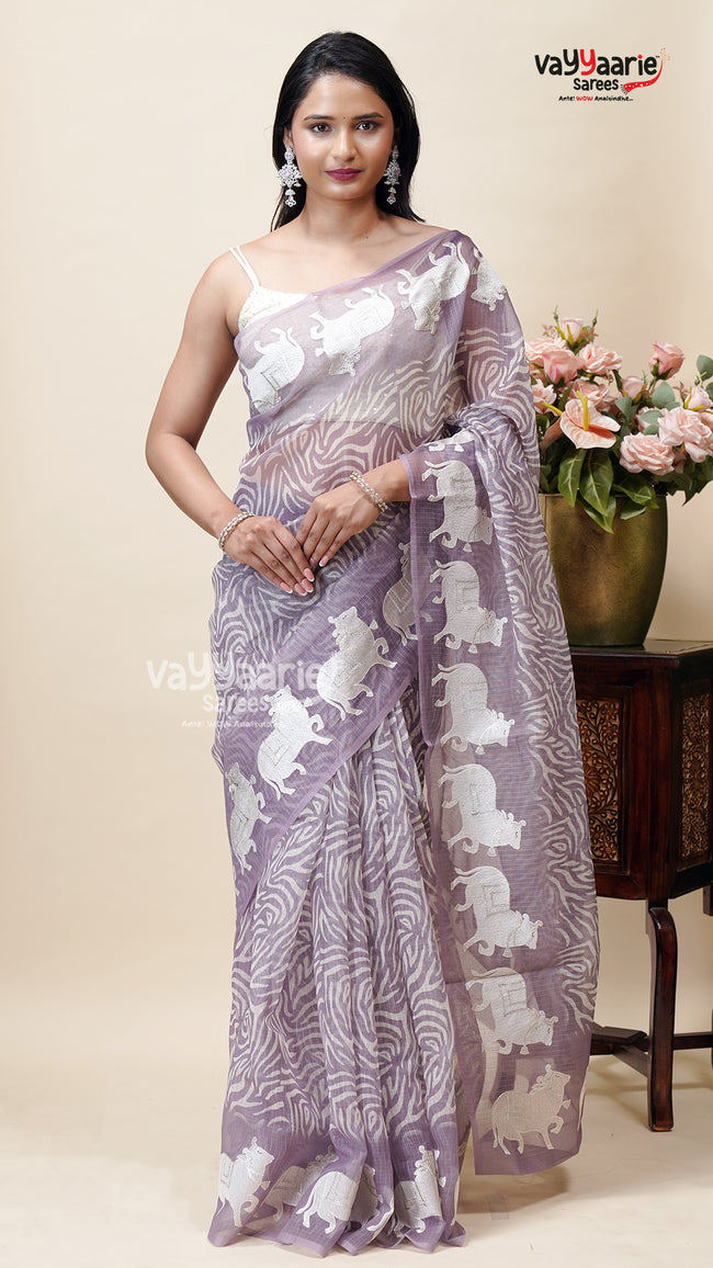 Fancy Kota Saree for Soft Festive Styling Hover Image