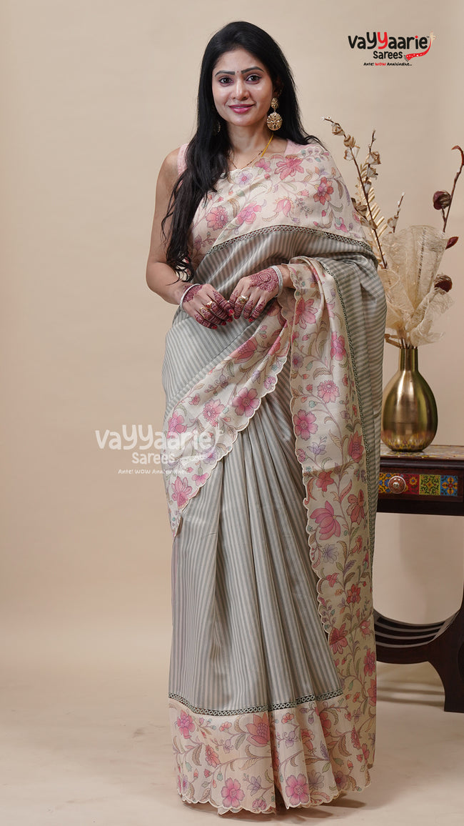 Multicolour Tusser Saree for Festive Gatherings Hover Image