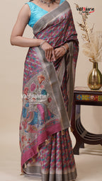 Multicolour Tusser Saree for Cultural Events