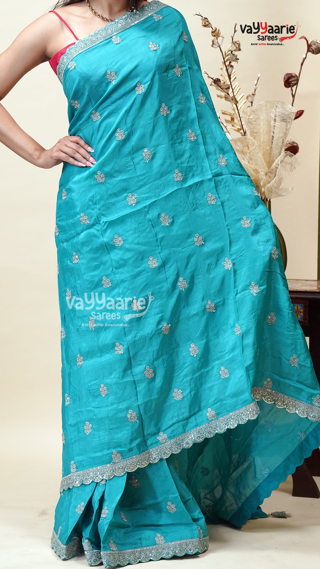 Crepe Designer Saree for Modern Festive Wear