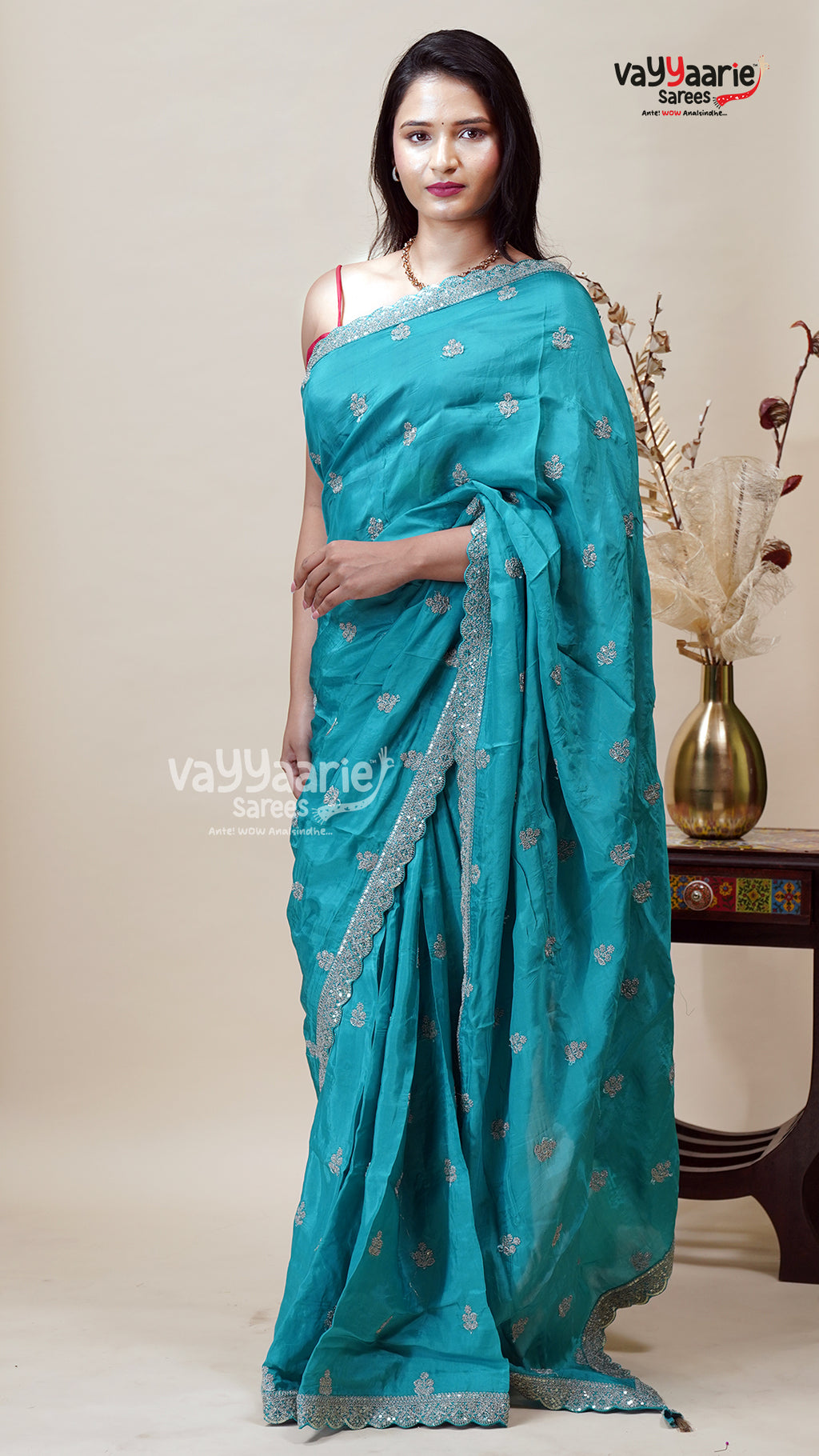 Crepe Designer Saree for Modern Festive Wear