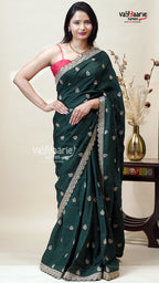 Designer Crepe Saree for Party Evenings