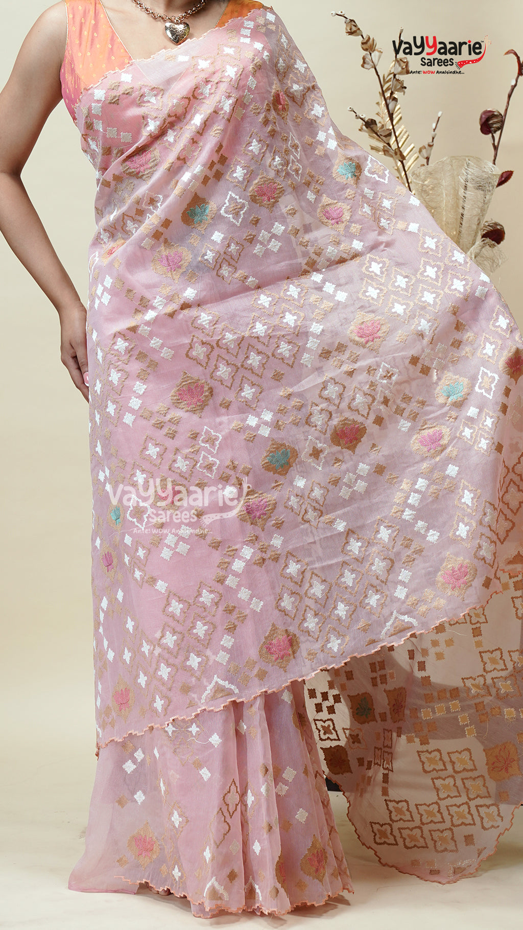 Linen Silk Saree for Smart Occasion Looks