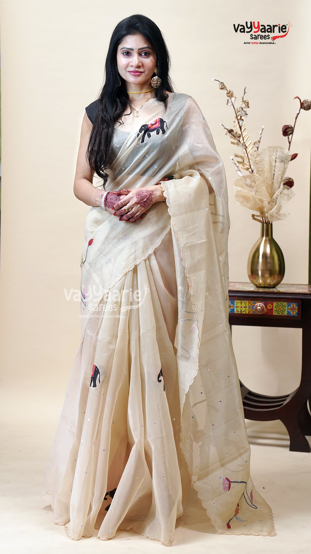 Multicolour Linen Silk Saree for Women