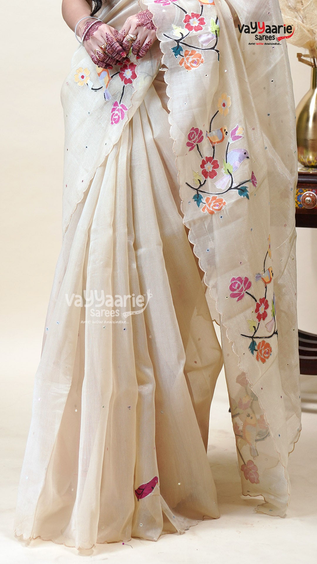 Linen Silk Saree for Day Functions