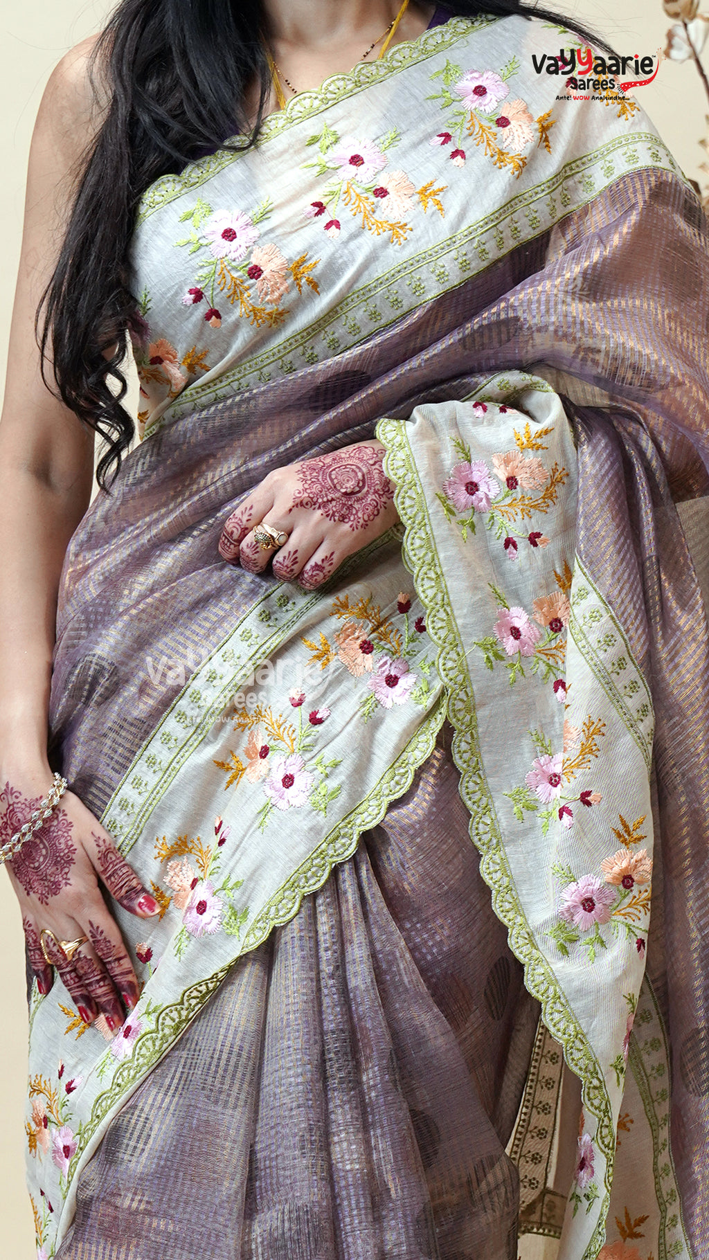 Tissue Saree for Festive and Party Styling