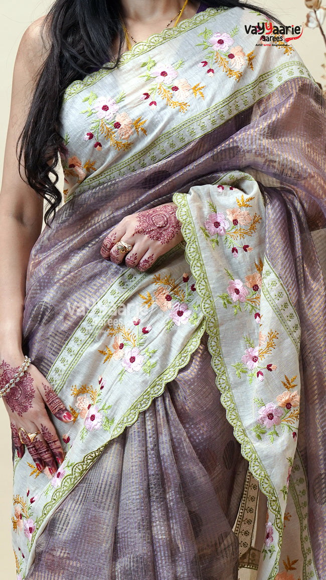 Tissue Saree for Festive and Party Styling Main Image