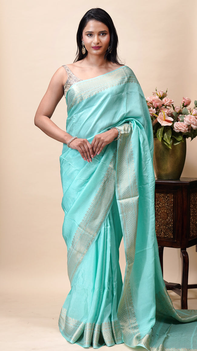 Multicolour Crepe Saree for Easy Styling Hover Image