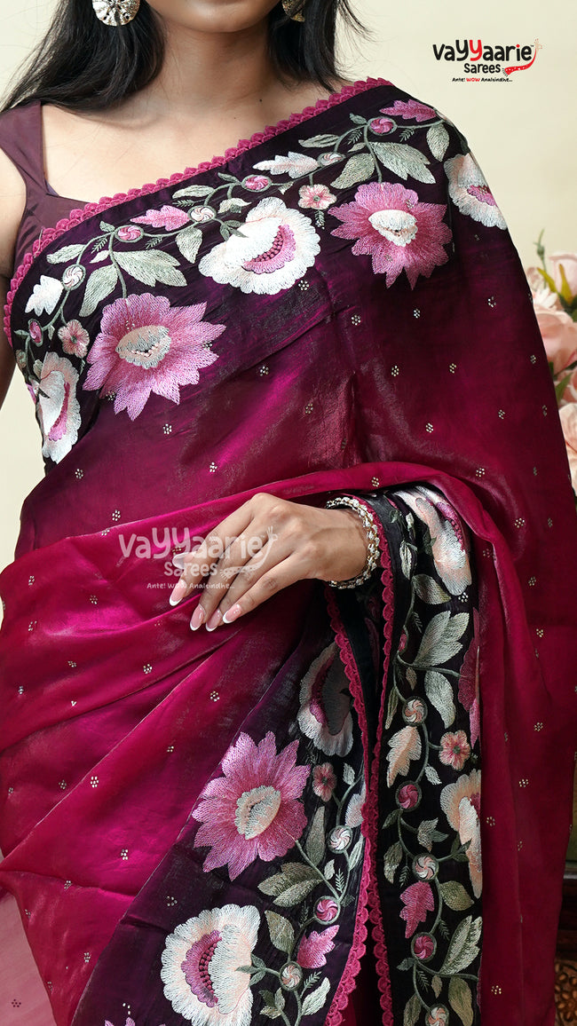 Multicolour Tusser Saree for Graceful Dressing Main Image