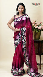 Multicolour Tusser Saree for Graceful Dressing