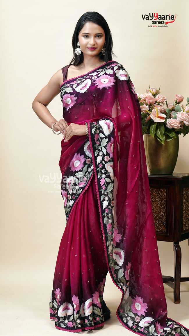 Multicolour Tusser Saree for Graceful Dressing Hover Image