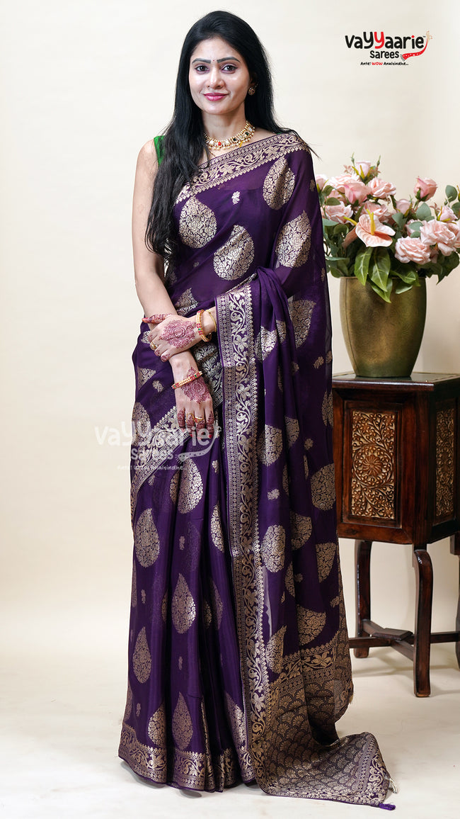 Multicolour Mango Silk Saree for Functions Hover Image