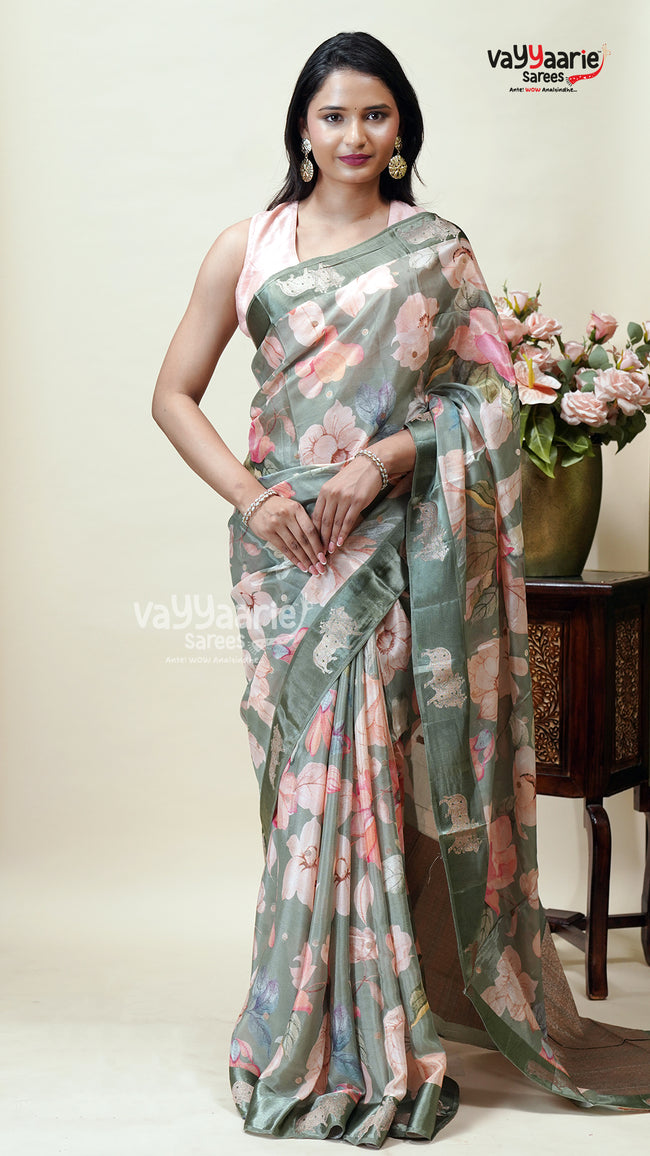 Tissue Saree for Family Celebrations Hover Image