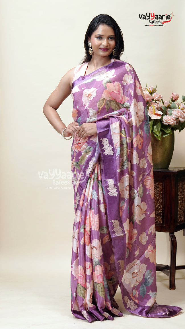 Tissue Saree for Festive Gifts and Functions Hover Image