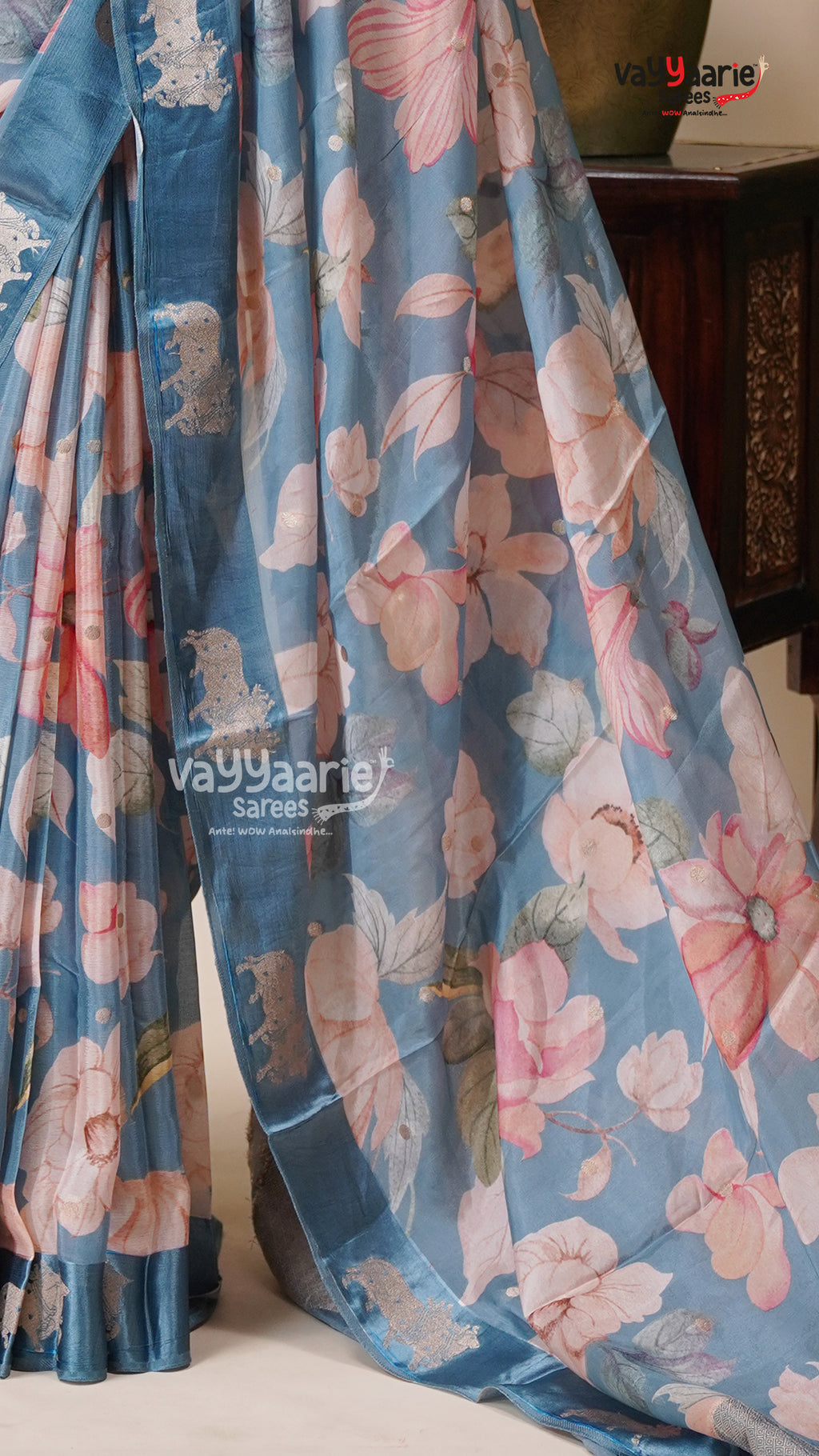 Multicolour Tissue Saree for Ethnic Gatherings