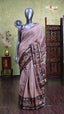 Chikoo Chanderi Silk Handloom Saree Style