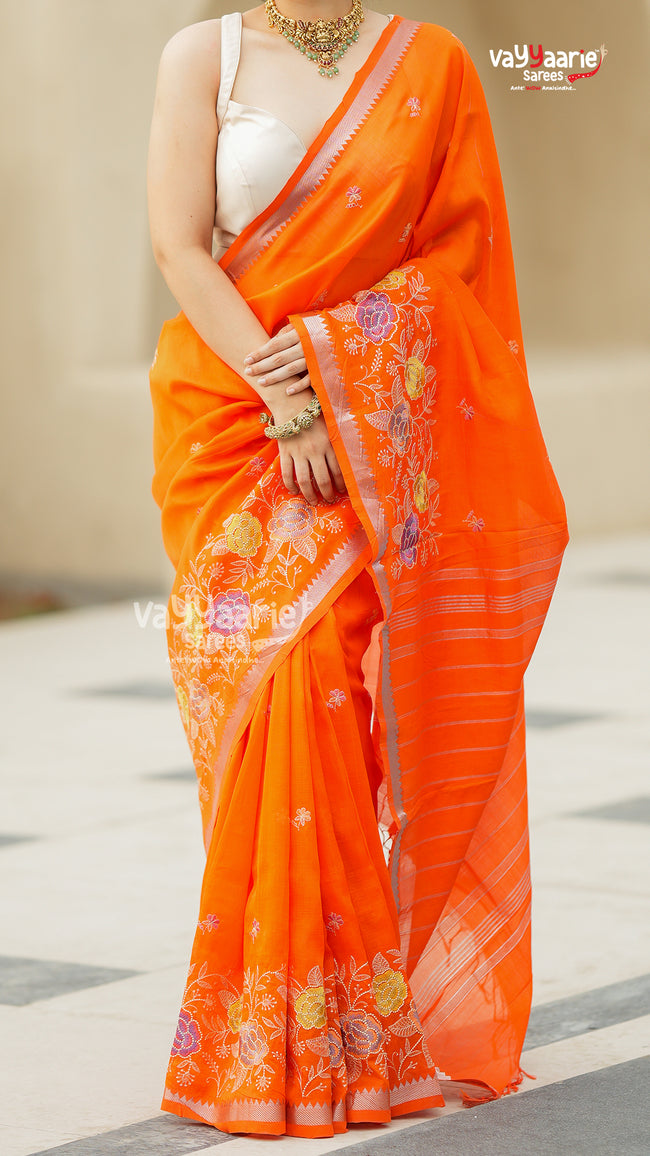 Multicolour Sico Handloom Saree for Daily Elegance Main Image