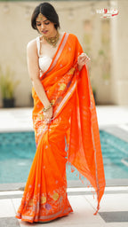 Multicolour Sico Handloom Saree for Daily Elegance