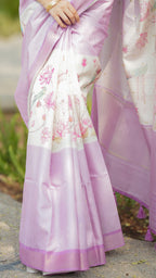 Multicolour Dola Silk Saree for Festive Styling