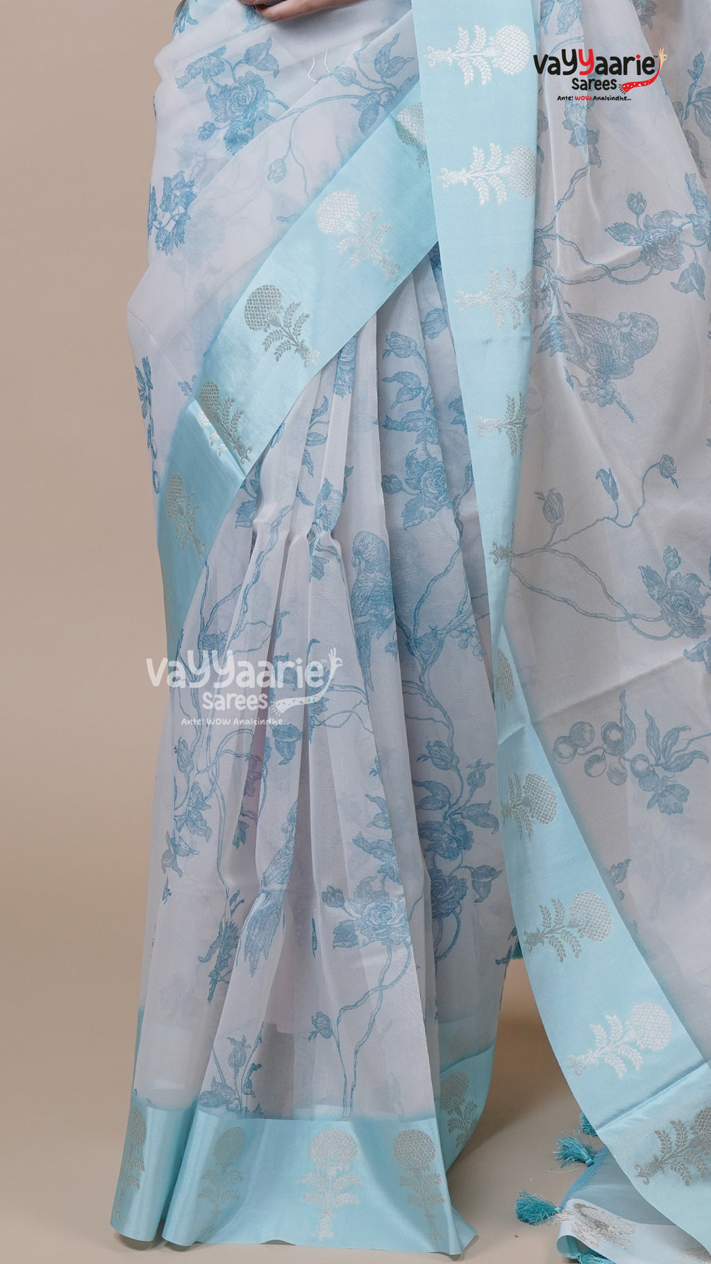 Multi Tone Kora Saree for Special Days