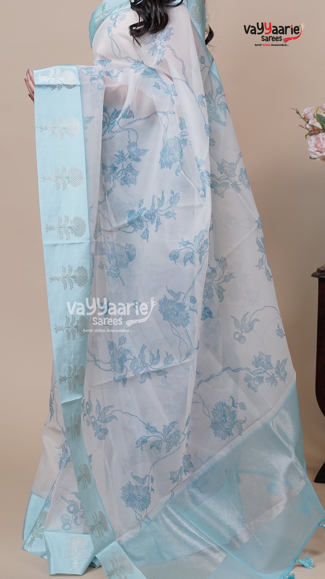 Multi Tone Kora Saree for Special Days