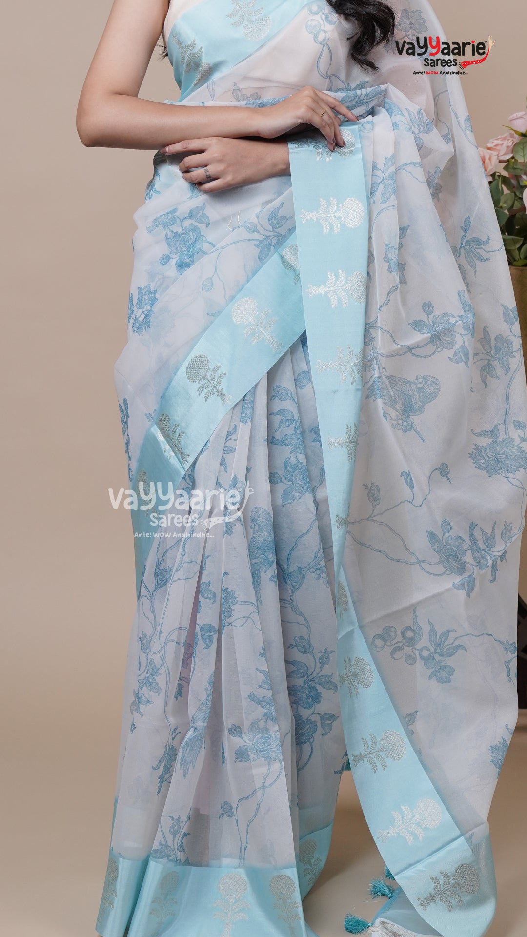 Multi Tone Kora Saree for Special Days