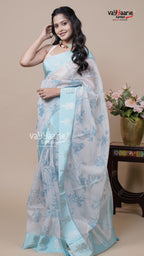 Multi Tone Kora Saree for Special Days