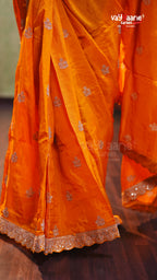 Stylish Multi Colour Crepe Designer Saree