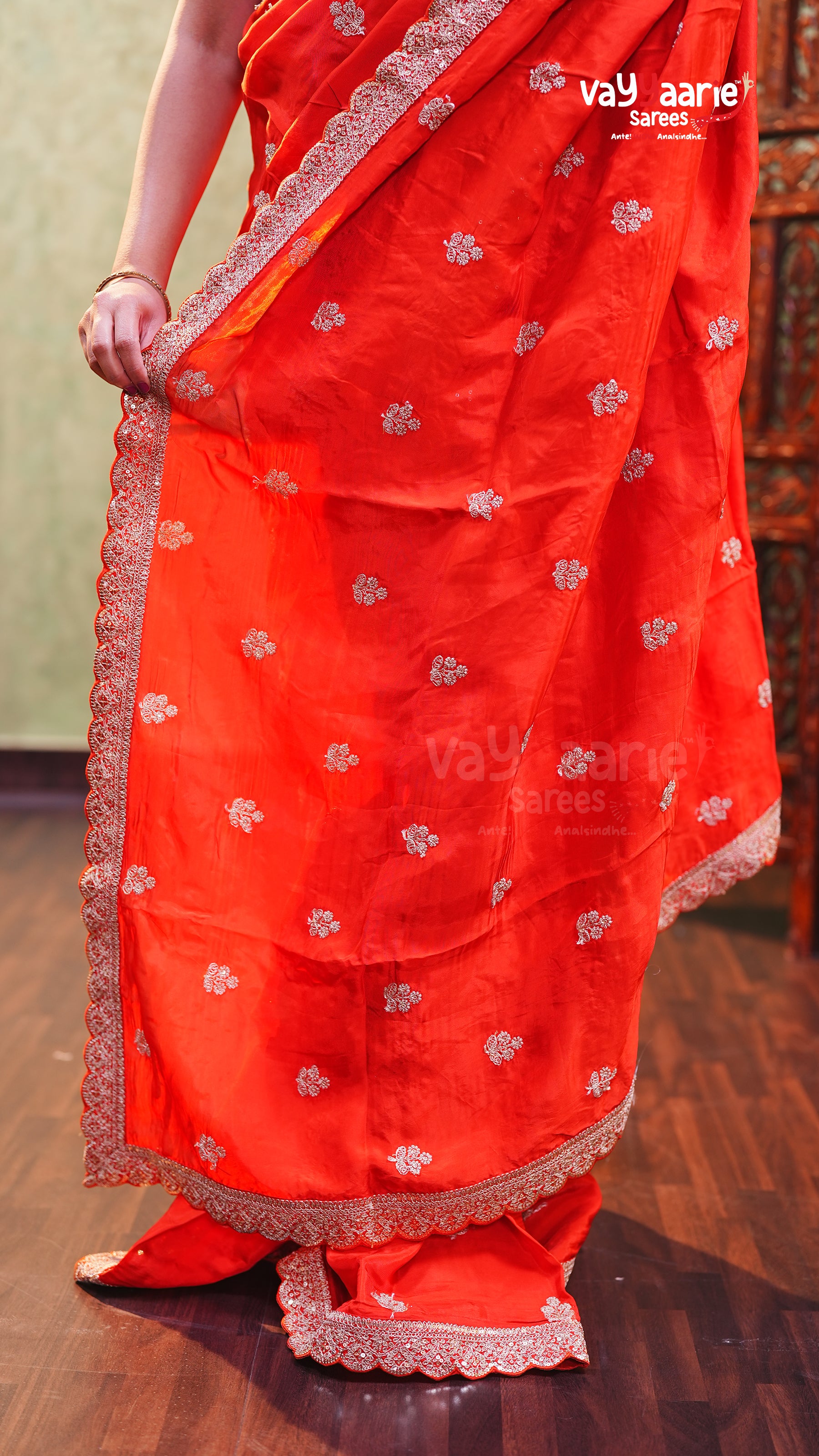 Multi Colour Crepe Designer Saree Collection