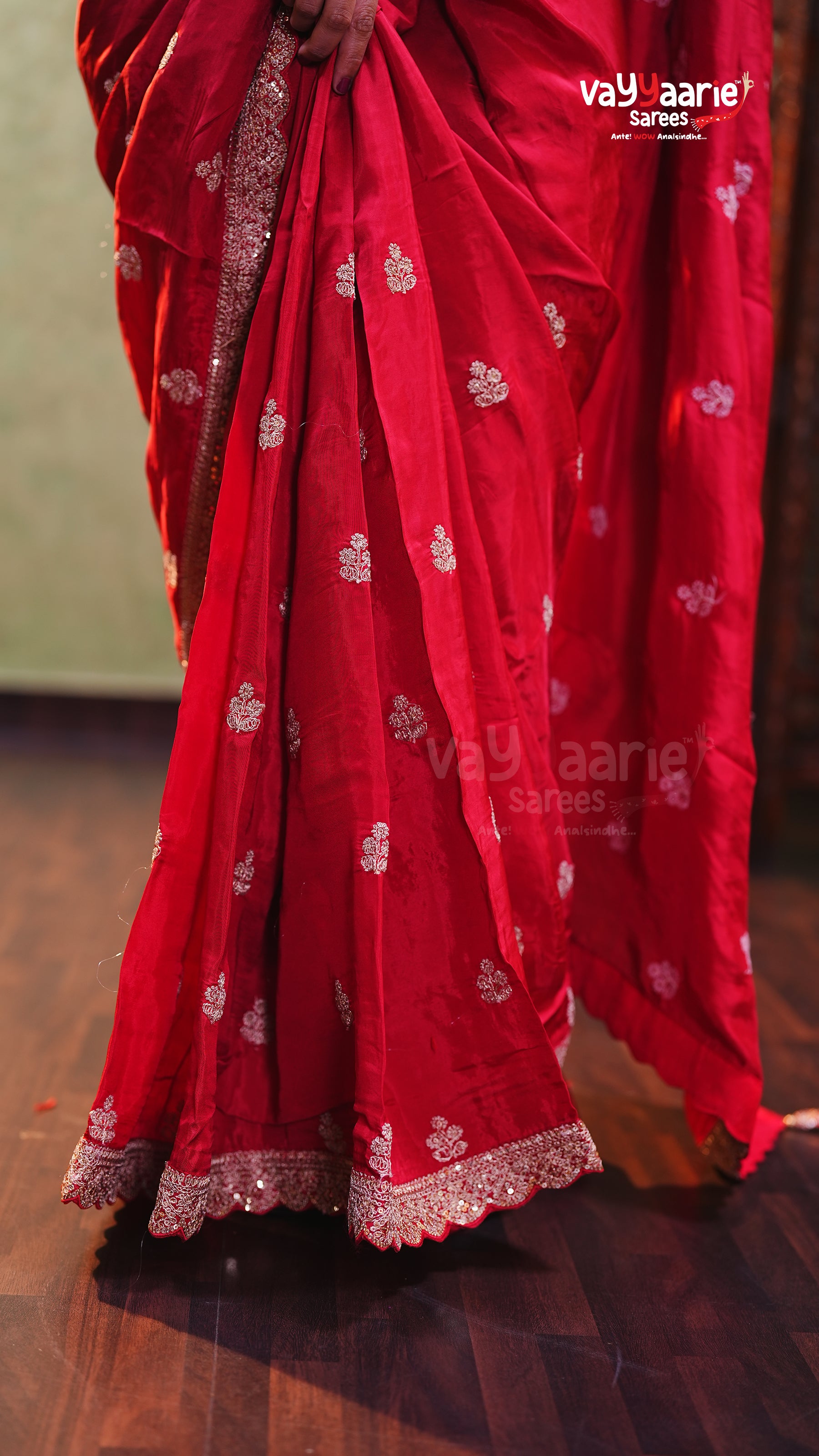 Trendy Multi Colour Crepe Party Wear Saree