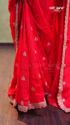 Premium Crepe Multi Colour Designer Saree