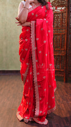 Premium Crepe Multi Colour Designer Saree